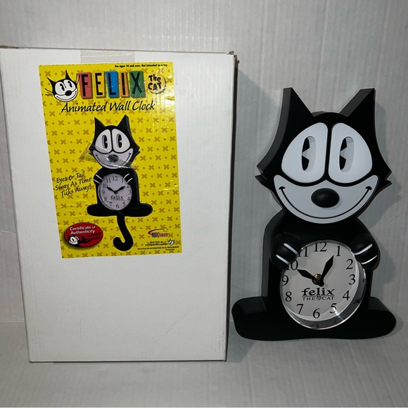 Felix The Cat Wall Decor Felix The Cat Animated Wall Clock Read
